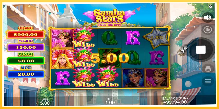 Игровой аппарат Samba Stars: Hold the Spin - игра на реальные деньги, картинка 3