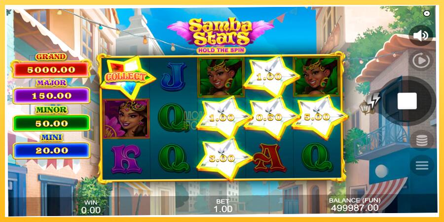 Игровой аппарат Samba Stars: Hold the Spin - игра на реальные деньги, картинка 4