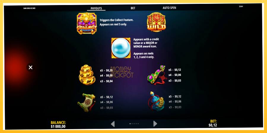 Игровой аппарат San Xing Riches - игра на реальные деньги, картинка 6