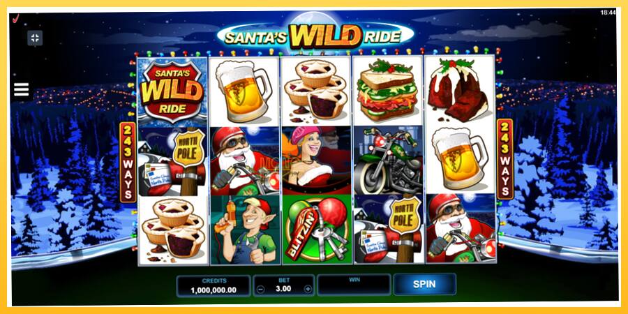 Игровой аппарат Santas Wild Ride - игра на реальные деньги, картинка 2