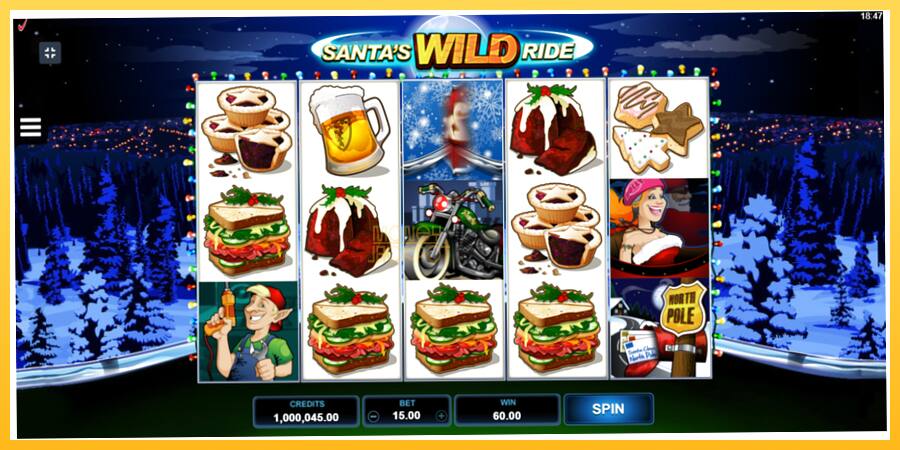 Игровой аппарат Santas Wild Ride - игра на реальные деньги, картинка 3