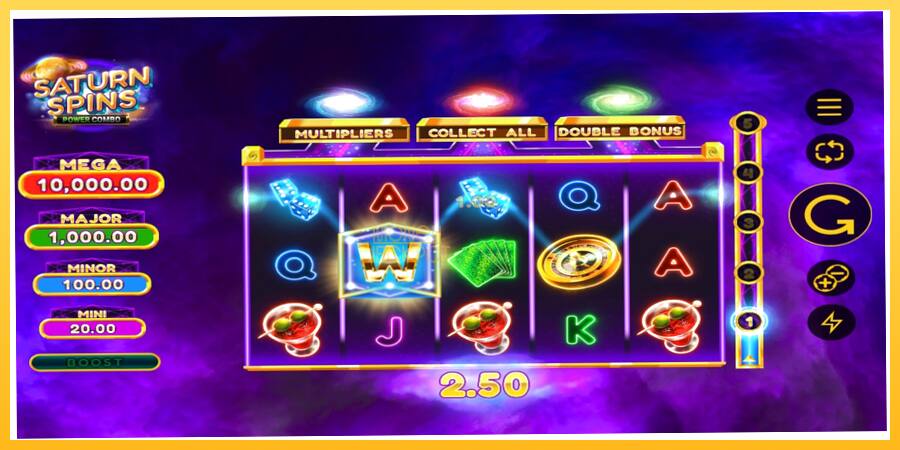 Игровой аппарат Saturn Spins Power Combo - игра на реальные деньги, картинка 2