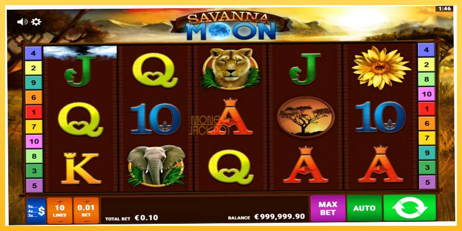 Игровой аппарат Savanna Moon - игра на реальные деньги, картинка 2