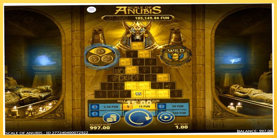 Игровой аппарат Scale of Anubis - игра на реальные деньги, картинка 3