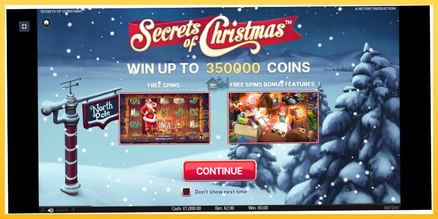 Игровой аппарат Secrets of Christmas - игра на реальные деньги, картинка 1