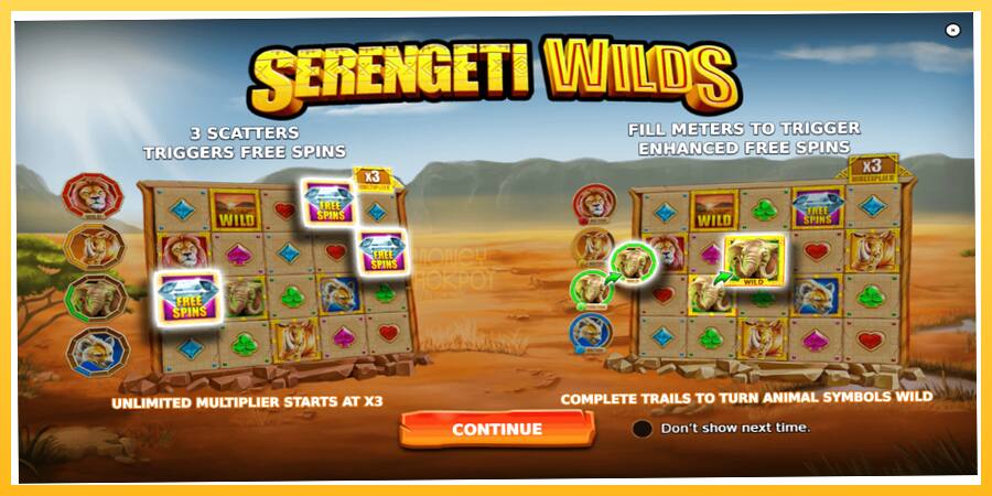 Игровой аппарат Serengeti Wilds - игра на реальные деньги, картинка 1