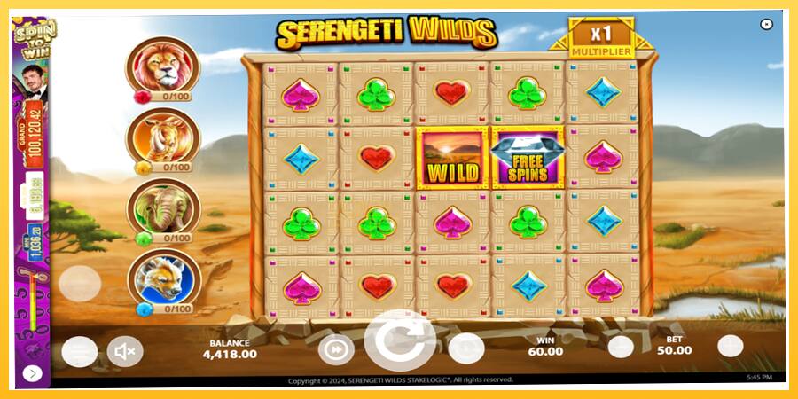 Игровой аппарат Serengeti Wilds - игра на реальные деньги, картинка 4