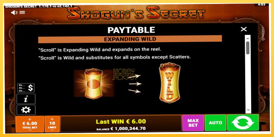 Игровой аппарат Shoguns Secret - игра на реальные деньги, картинка 5