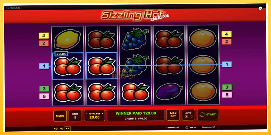 Игровой аппарат Sizzling Hot Deluxe - игра на реальные деньги, картинка 4