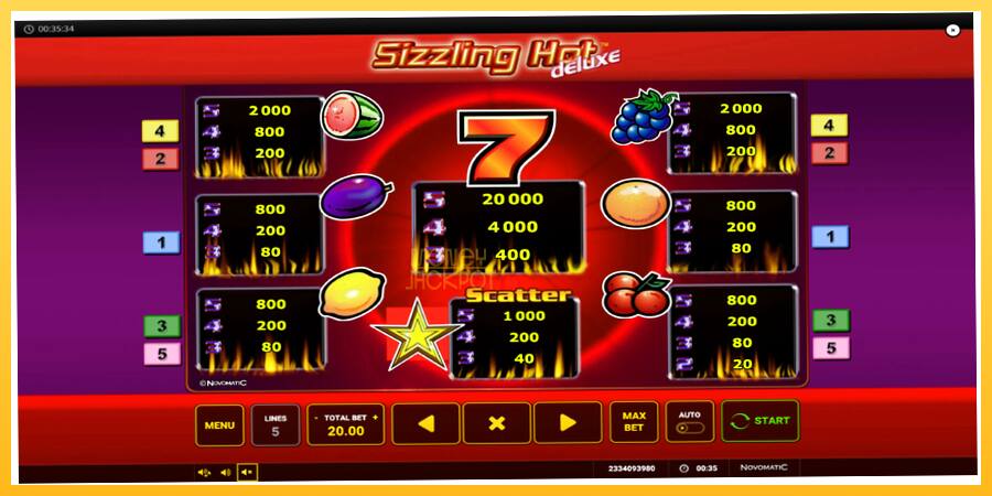 Игровой аппарат Sizzling Hot Deluxe - игра на реальные деньги, картинка 6