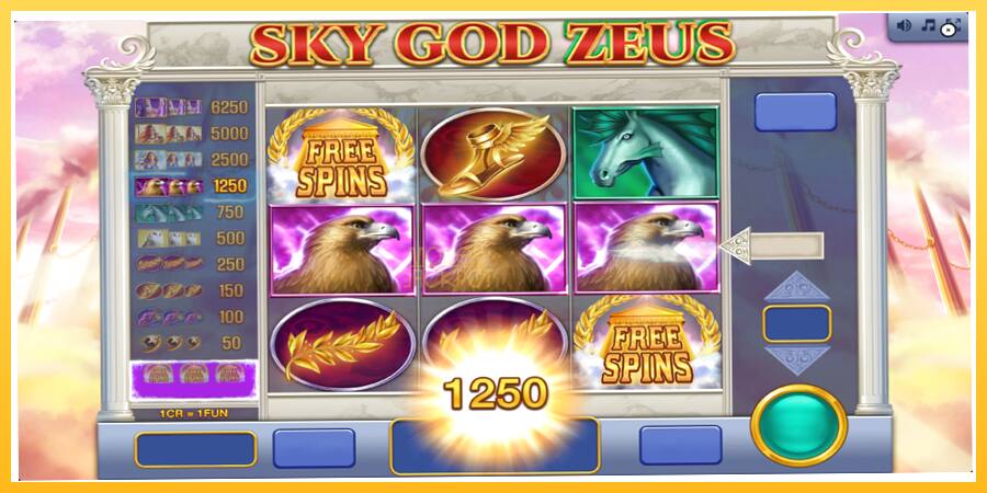 Игровой аппарат Sky God Zeus 3x3 - игра на реальные деньги, картинка 2