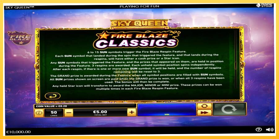 Игровой аппарат Sky Queen - игра на реальные деньги, картинка 6