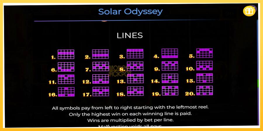 Игровой аппарат Solar Odyssey - игра на реальные деньги, картинка 7