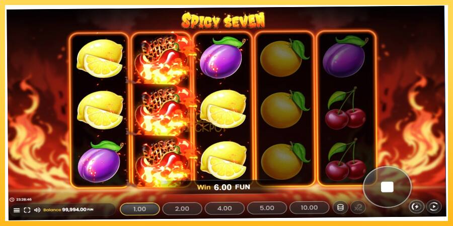 Игровой аппарат Spicy Seven - игра на реальные деньги, картинка 3