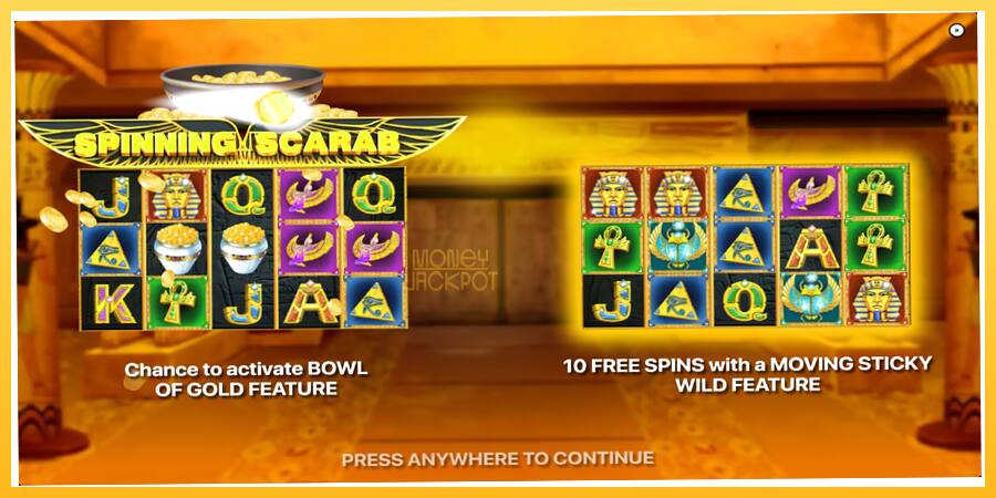 Игровой аппарат Spinning Scarab - игра на реальные деньги, картинка 1