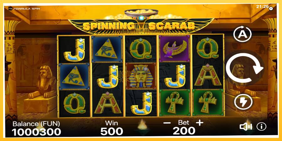 Игровой аппарат Spinning Scarab - игра на реальные деньги, картинка 3