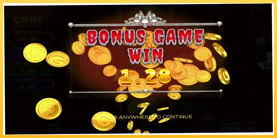 Игровой аппарат Spooky Coin Hold The Spin - игра на реальные деньги, картинка 5