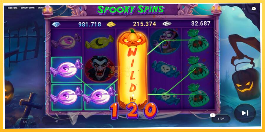 Игровой аппарат Spooky Spins - игра на реальные деньги, картинка 4