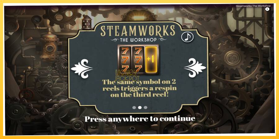 Игровой аппарат Steamworks - The Workshop - игра на реальные деньги, картинка 1