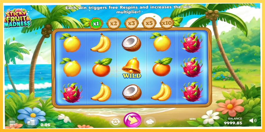 Игровой аппарат Sticky Fruit Madness - игра на реальные деньги, картинка 2