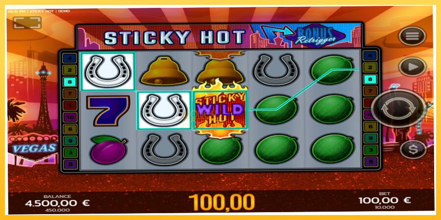 Игровой аппарат Sticky Hot - игра на реальные деньги, картинка 2