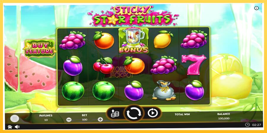 Игровой аппарат Sticky Star Fruits - игра на реальные деньги, картинка 2