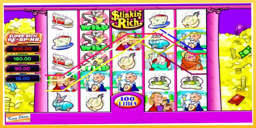 Игровой аппарат Stinkin Rich Super Rich Re-Spins - игра на реальные деньги, картинка 2