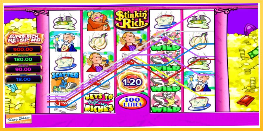 Игровой аппарат Stinkin Rich Super Rich Re-Spins - игра на реальные деньги, картинка 3