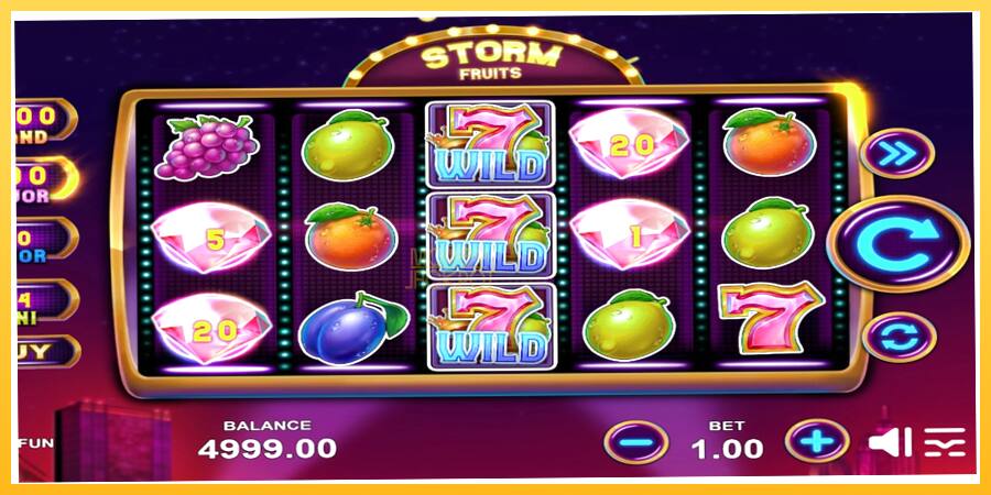 Игровой аппарат Storm Fruits - игра на реальные деньги, картинка 3