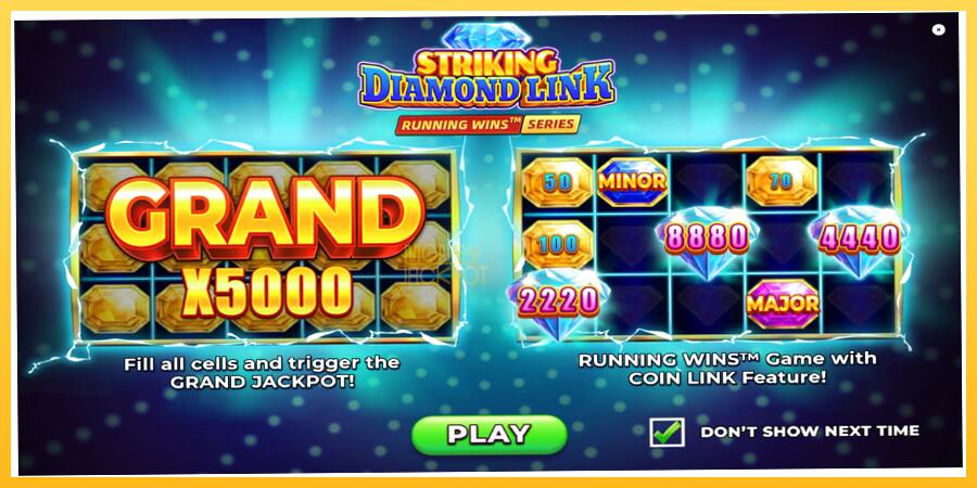 Игровой аппарат Striking Diamond Link - игра на реальные деньги, картинка 1