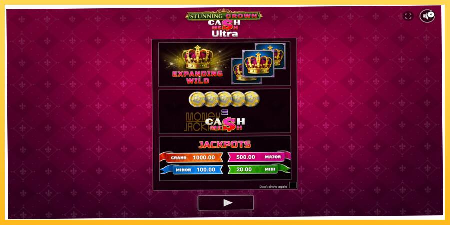 Игровой аппарат Stunning Crown Cash Mesh Ultra - игра на реальные деньги, картинка 1