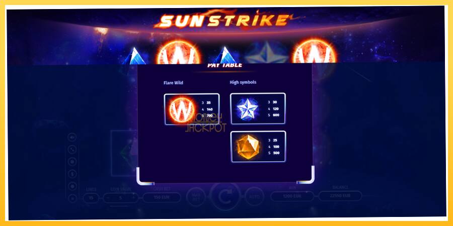 Игровой аппарат Sun Strike - игра на реальные деньги, картинка 5