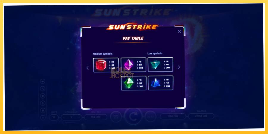 Игровой аппарат Sun Strike - игра на реальные деньги, картинка 6