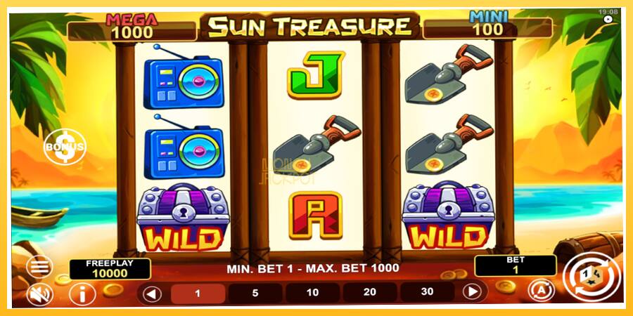 Игровой аппарат Sun Treasure Hold & Win - игра на реальные деньги, картинка 2