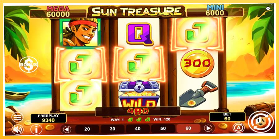 Игровой аппарат Sun Treasure Hold & Win - игра на реальные деньги, картинка 3