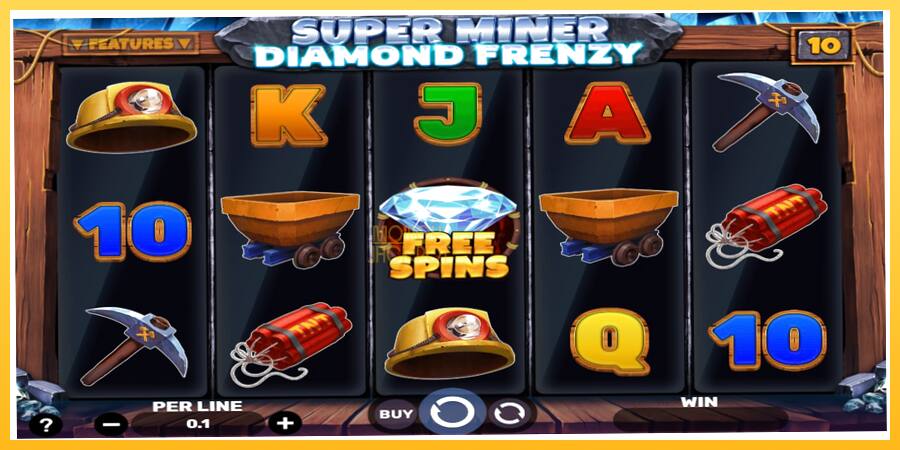 Игровой аппарат Super Miner - Diamond Frenzy - игра на реальные деньги, картинка 1