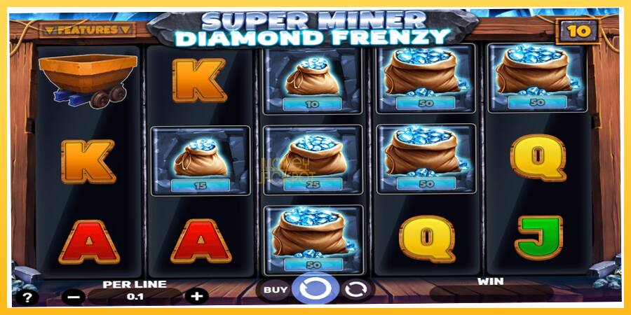 Игровой аппарат Super Miner - Diamond Frenzy - игра на реальные деньги, картинка 2