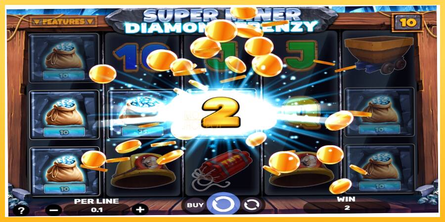 Игровой аппарат Super Miner - Diamond Frenzy - игра на реальные деньги, картинка 3