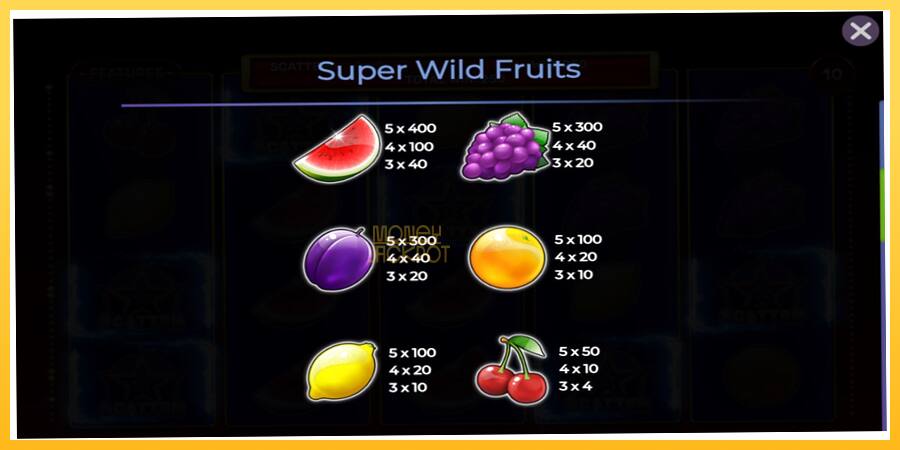 Игровой аппарат Super Wild Fruits - игра на реальные деньги, картинка 4