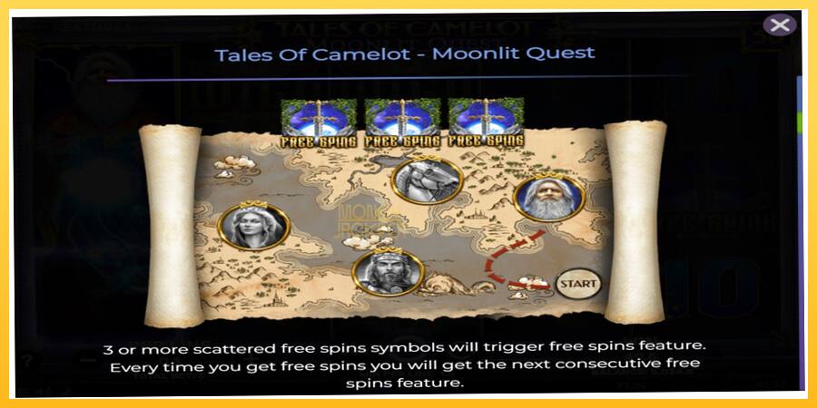 Игровой аппарат Tales of Camelot - Moonlit Quest - игра на реальные деньги, картинка 5