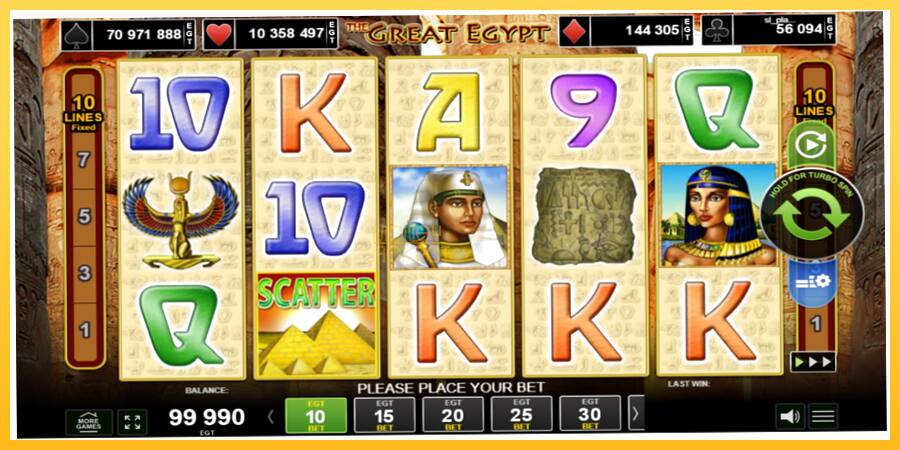 Игровой аппарат The Great Egypt - игра на реальные деньги, картинка 1