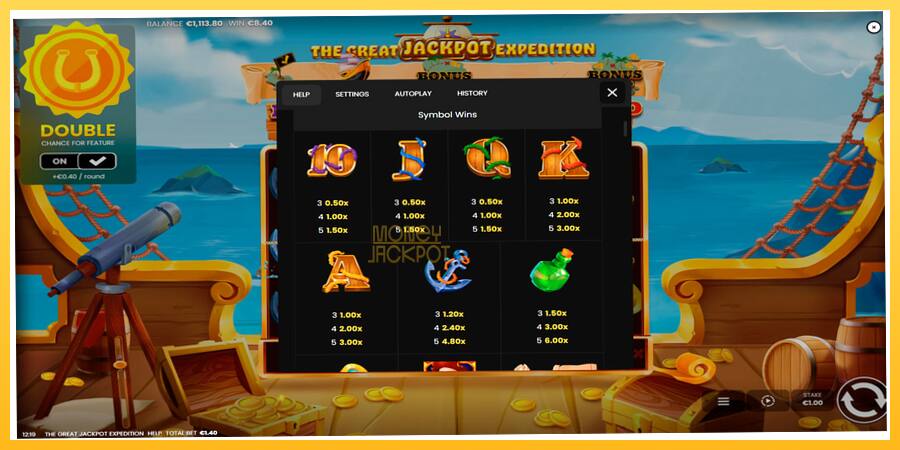 Игровой аппарат The Great Jackpot Expedition - игра на реальные деньги, картинка 6