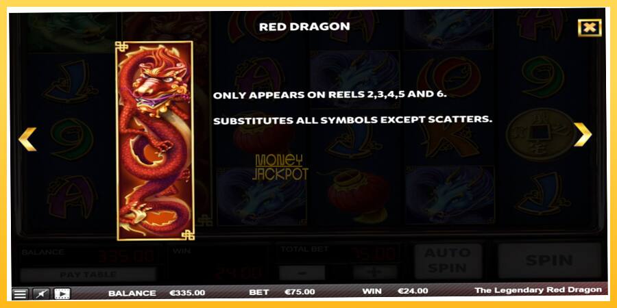 Игровой аппарат The Legendary Red Dragon - игра на реальные деньги, картинка 5