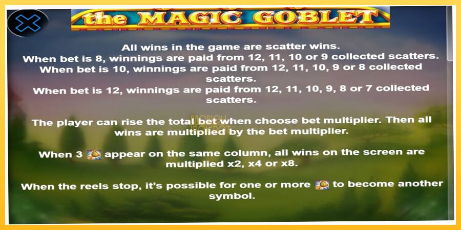 Игровой аппарат The Magic Goblet - игра на реальные деньги, картинка 4