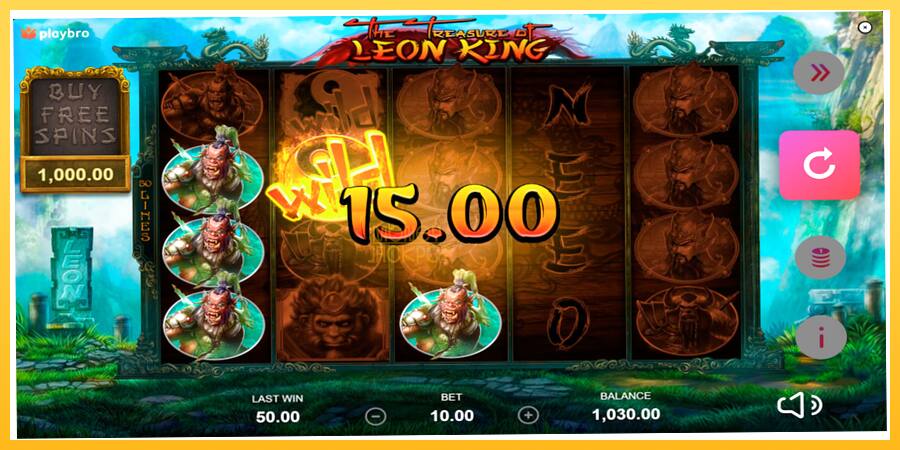 Игровой аппарат The Treasure of Leon King - игра на реальные деньги, картинка 3