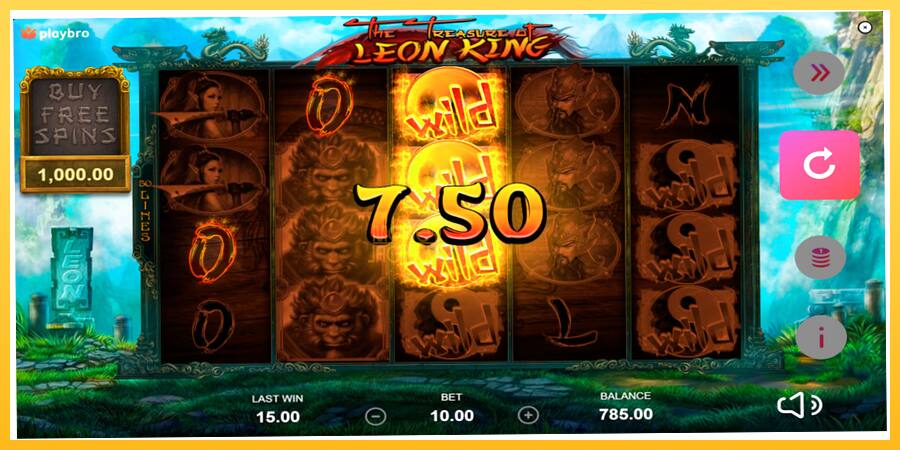 Игровой аппарат The Treasure of Leon King - игра на реальные деньги, картинка 4