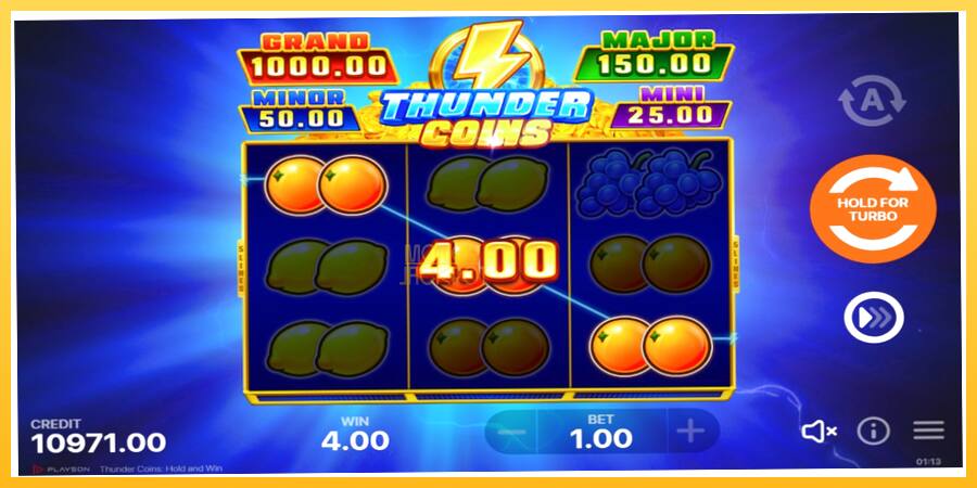 Игровой аппарат Thunder Coins - игра на реальные деньги, картинка 3