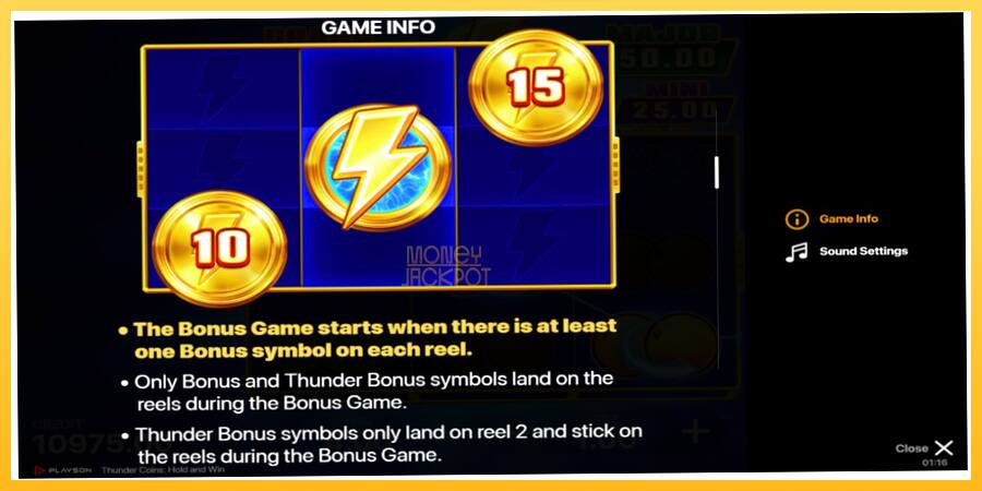 Игровой аппарат Thunder Coins - игра на реальные деньги, картинка 5