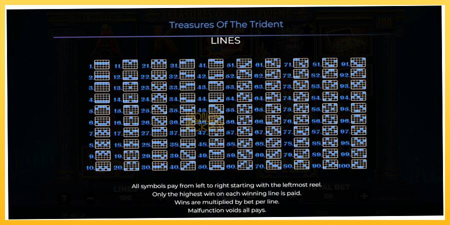 Игровой аппарат Treasures of the Trident - игра на реальные деньги, картинка 7