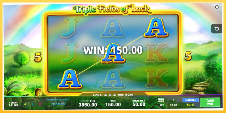 Игровой аппарат Triple Fields of Luck - игра на реальные деньги, картинка 2